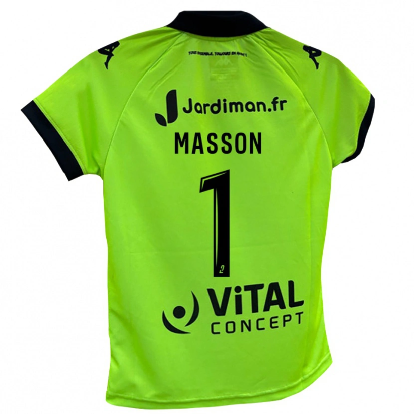 Danxen Kid Albert Masson #1 Neon Green Goalkeeper Jersey 2025/26 T-Shirt