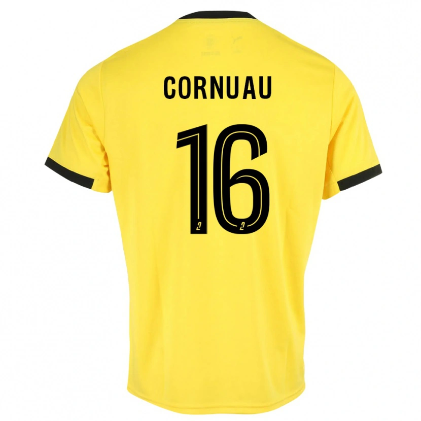 Danxen Kid Nino Cornuau #16 Yellow Black Goalkeeper Jersey 2025/26 T-Shirt