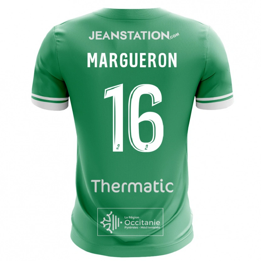 Danxen Kid Lucas Margueron #16 Green White Goalkeeper Jersey 2025/26 T-Shirt