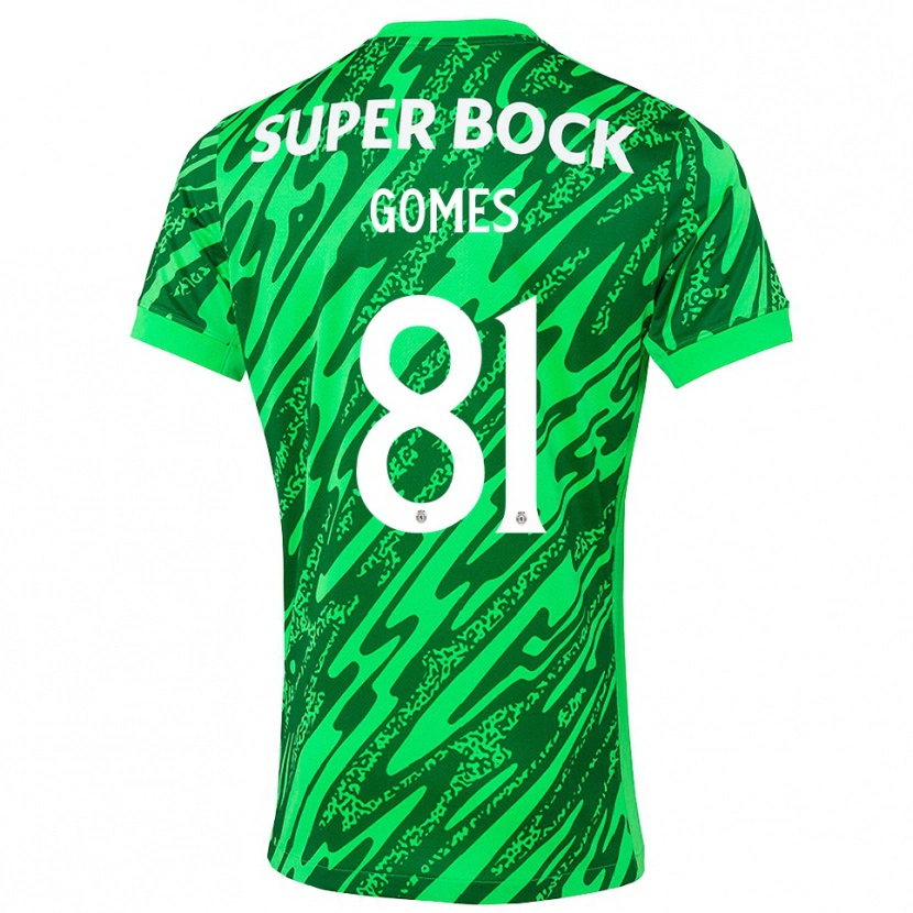 Danxen Kid Salvador Gomes #81 Green White Goalkeeper Jersey 2025/26 T-Shirt