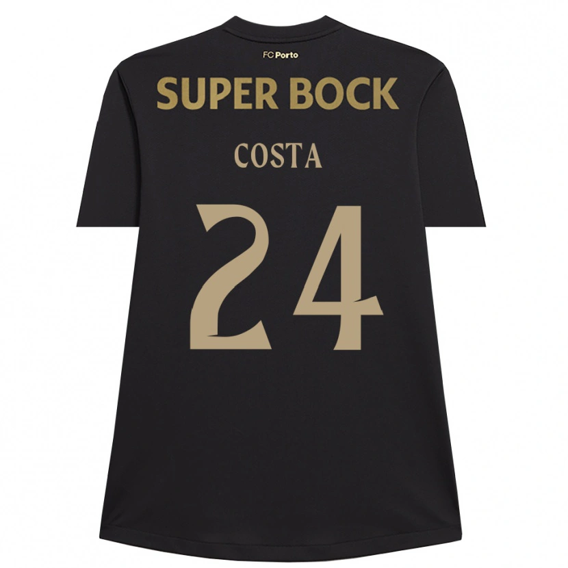 Danxen Kid João Costa #24 Black Brown Goalkeeper Jersey 2025/26 T-Shirt
