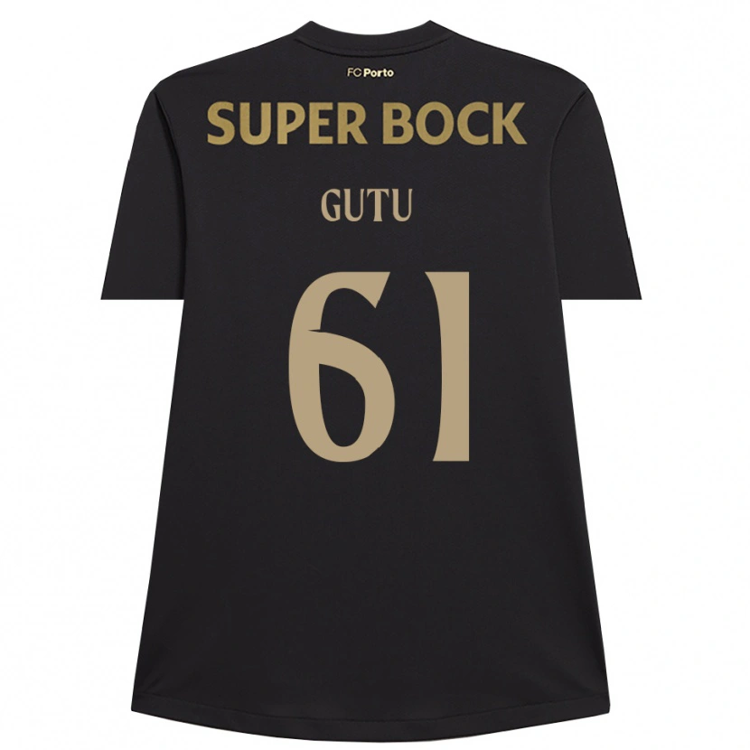 Danxen Kid Denis Gutu #61 Black Brown Goalkeeper Jersey 2025/26 T-Shirt