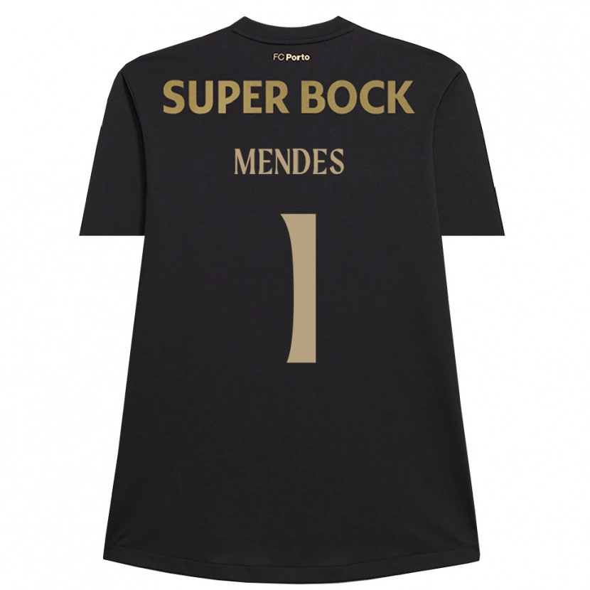Danxen Kid Francisco Mendes #1 Black Brown Goalkeeper Jersey 2025/26 T-Shirt