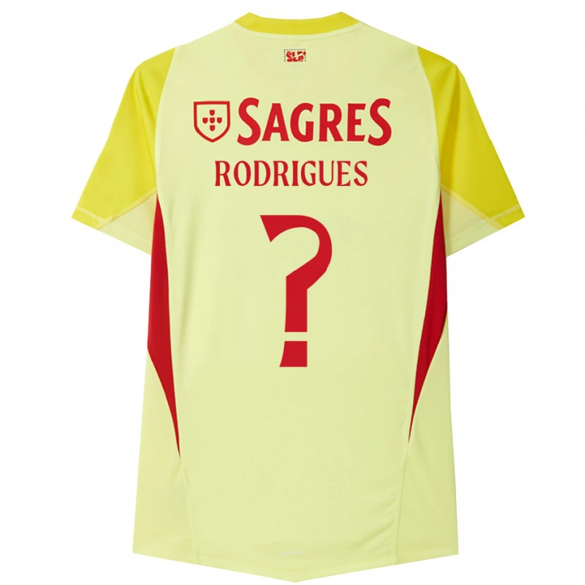 Danxen Kid Miguel Rodrigues #0 Yellow Red Goalkeeper Jersey 2025/26 T-Shirt