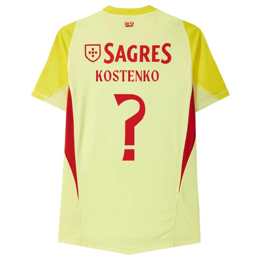 Danxen Kid Igor Kostenko #0 Yellow Red Goalkeeper Jersey 2025/26 T-Shirt
