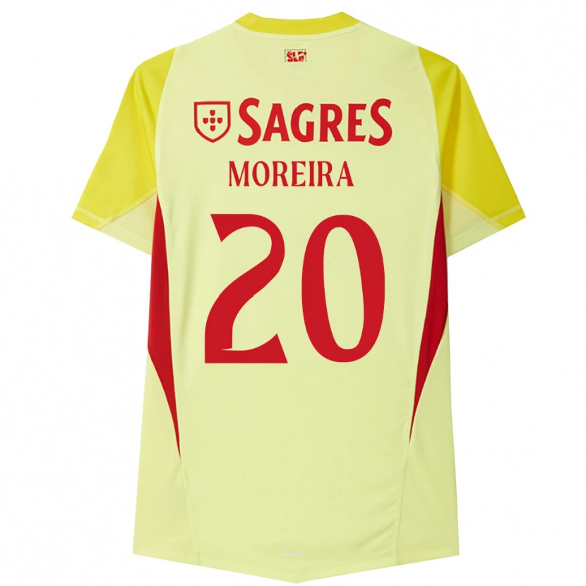 Danxen Kid André Moreira #20 Yellow Red Goalkeeper Jersey 2025/26 T-Shirt
