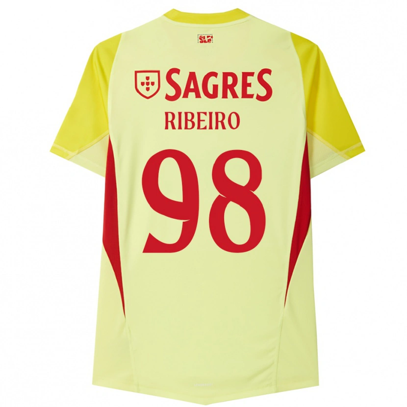 Danxen Kid Ricardo Ribeiro #98 Yellow Red Goalkeeper Jersey 2025/26 T-Shirt