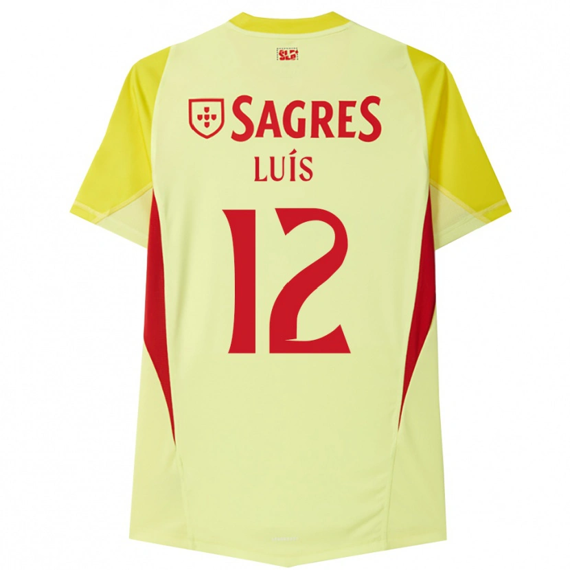 Danxen Kid António Luís #12 Yellow Red Goalkeeper Jersey 2025/26 T-Shirt