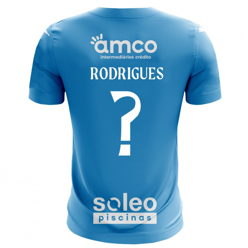 Danxen Kid David Rodrigues #0 Blue White Goalkeeper Jersey 2025/26 T-Shirt