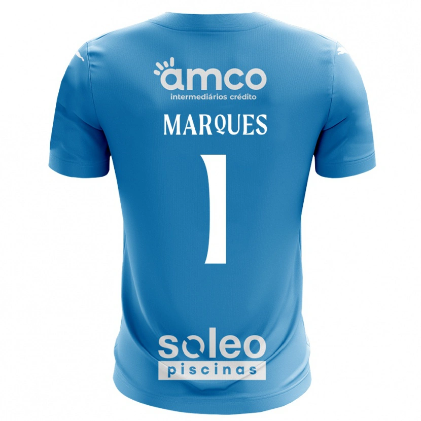Danxen Kid André Marques #1 Blue White Goalkeeper Jersey 2025/26 T-Shirt