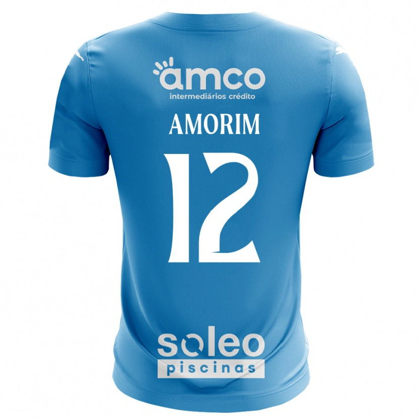 Danxen Kid Renato Amorim #12 Blue White Goalkeeper Jersey 2025/26 T-Shirt