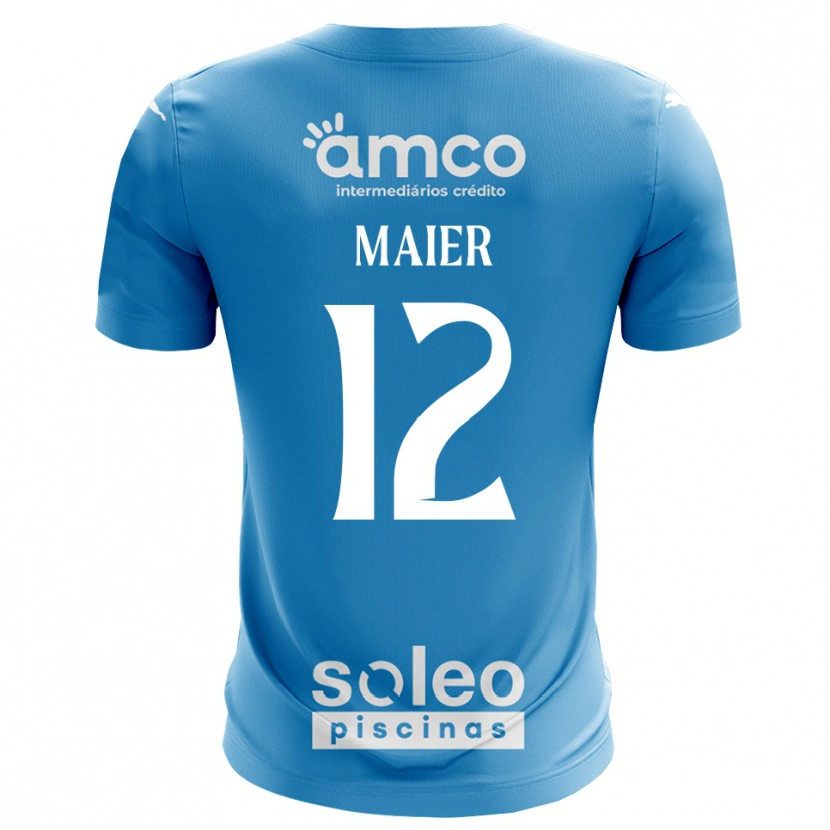 Danxen Kid Merse Maier #12 Blue White Goalkeeper Jersey 2025/26 T-Shirt