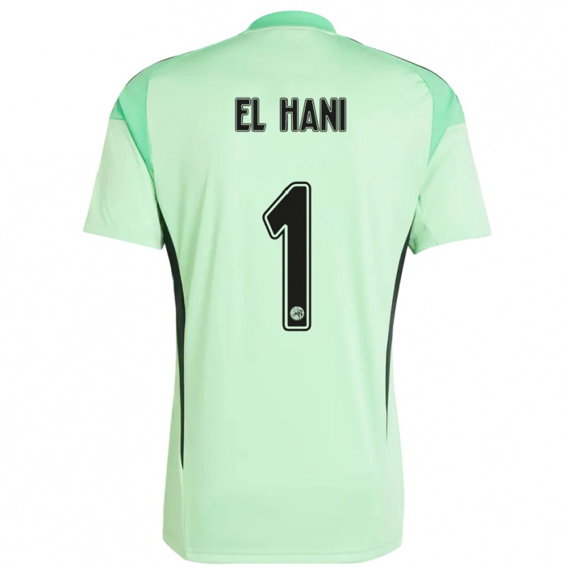Danxen Kid Aymean el Hani #1 Light Green Black Goalkeeper Jersey 2025/26 T-Shirt