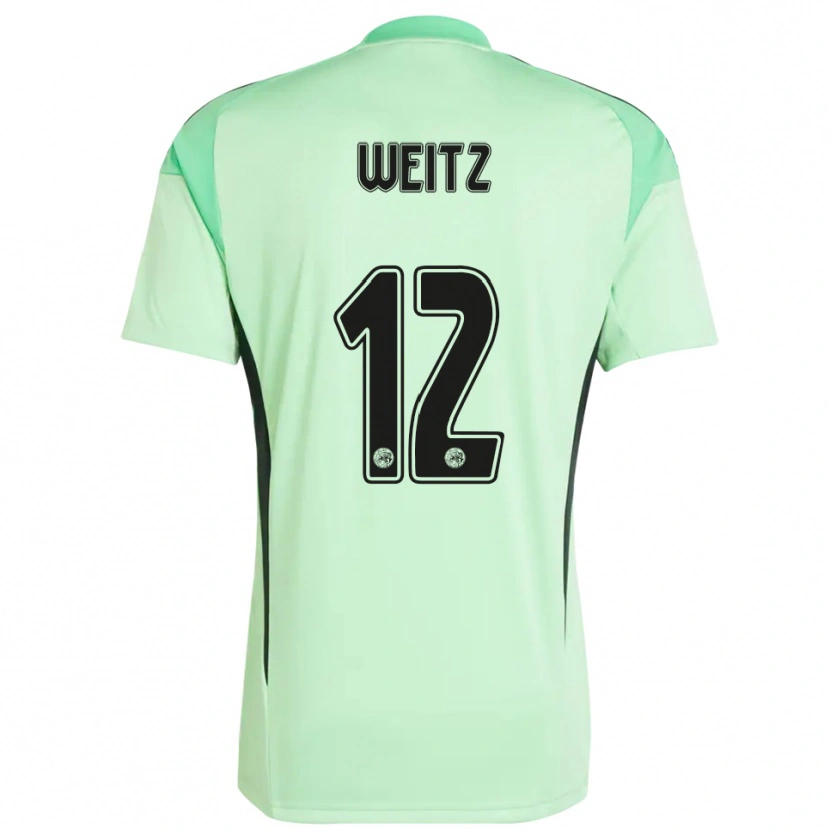 Danxen Kid Axel Weitz #12 Light Green Black Goalkeeper Jersey 2025/26 T-Shirt