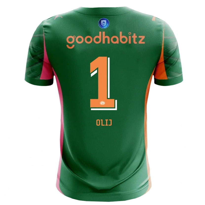 Danxen Kid Nick Olij #1 Green Orange Goalkeeper Jersey 2025/26 T-Shirt