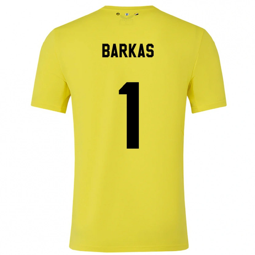 Danxen Kid Vasilios Barkas #1 Yellow Black Goalkeeper Jersey 2025/26 T-Shirt