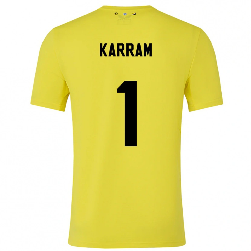 Danxen Kid Faris Karram #1 Yellow Black Goalkeeper Jersey 2025/26 T-Shirt