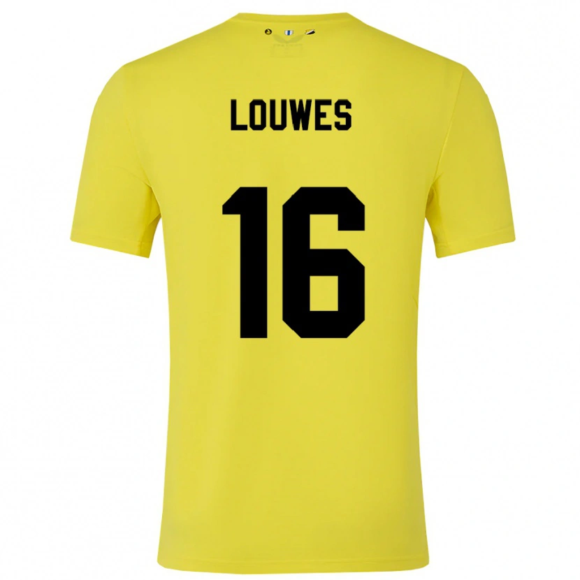 Danxen Kid Puck Louwes #16 Yellow Black Goalkeeper Jersey 2025/26 T-Shirt
