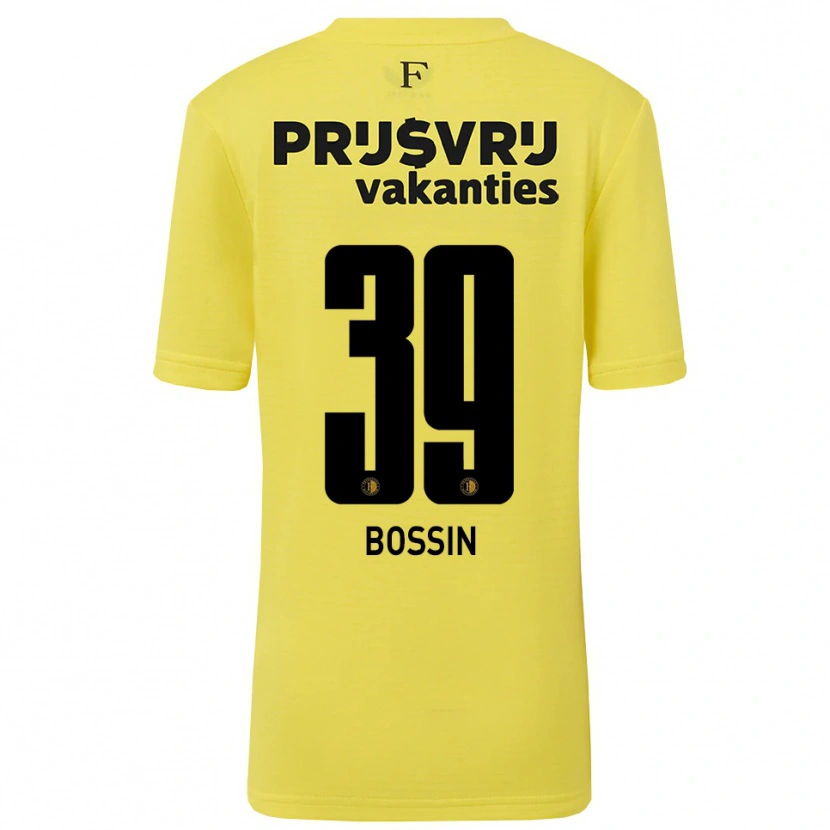 Danxen Kid Liam Bossin #39 Yellow Black Goalkeeper Jersey 2025/26 T-Shirt