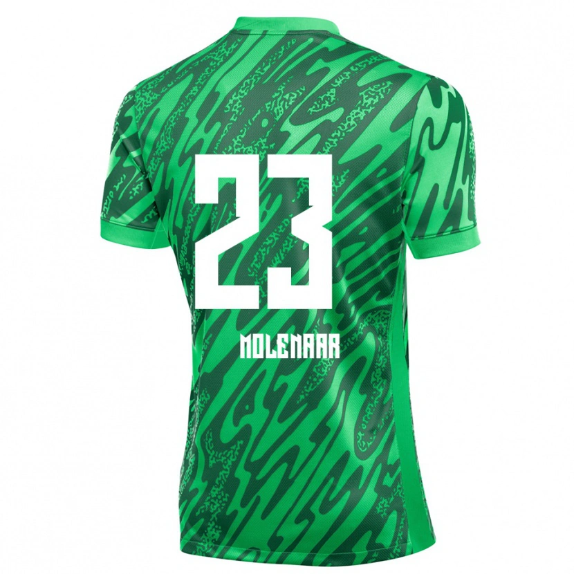 Danxen Kid Finn Molenaar #23 Green White Goalkeeper Jersey 2025/26 T-Shirt
