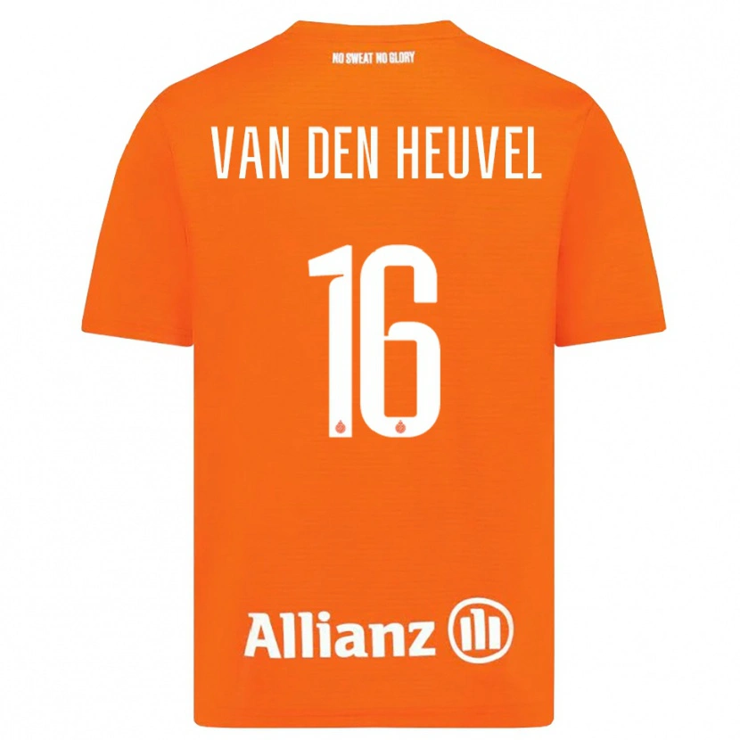 Danxen Kid Dani van den Heuvel #16 Orange White Goalkeeper Jersey 2025/26 T-Shirt