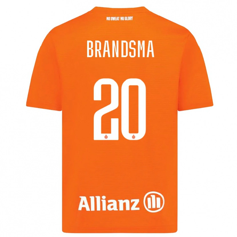 Danxen Kid Ilke Brandsma #20 Orange White Goalkeeper Jersey 2025/26 T-Shirt