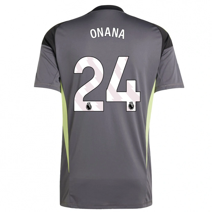Danxen Kid André Onana #24 Dark Gray White Goalkeeper Jersey 2025/26 T-Shirt