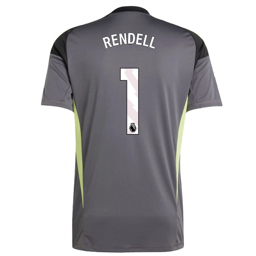 Danxen Kid Kayla Rendell #1 Dark Gray White Goalkeeper Jersey 2025/26 T-Shirt