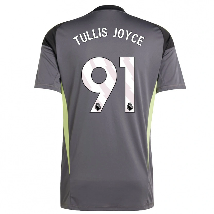 Danxen Kid Phallon Tullis-Joyce #91 Dark Gray White Goalkeeper Jersey 2025/26 T-Shirt