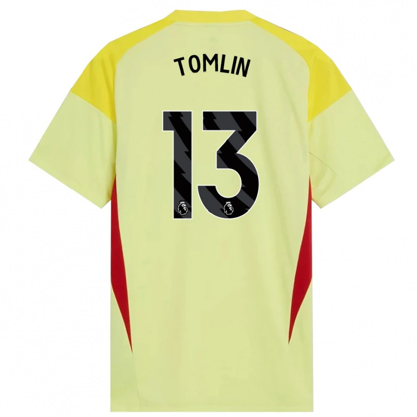 Danxen Kid Jack Tomlin #13 Yellow Red Black Goalkeeper Jersey 2025/26 T-Shirt