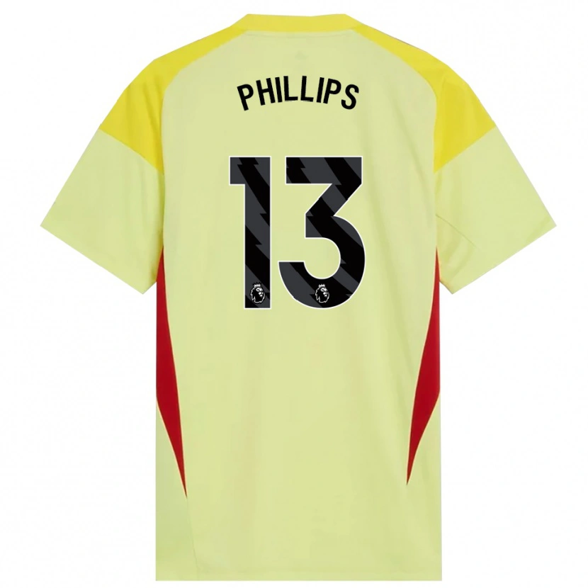 Danxen Kid Charlie Phillips #13 Yellow Red Black Goalkeeper Jersey 2025/26 T-Shirt
