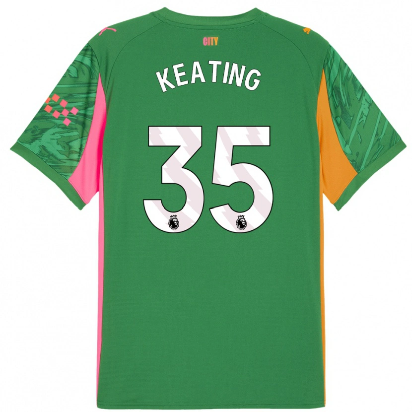 Danxen Kid Khiara Keating #35 Green Orange Goalkeeper Jersey 2025/26 T-Shirt