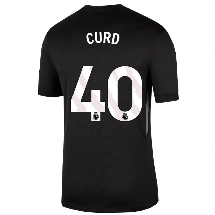 Danxen Kid Ted Curd #40 Black White Goalkeeper Jersey 2025/26 T-Shirt