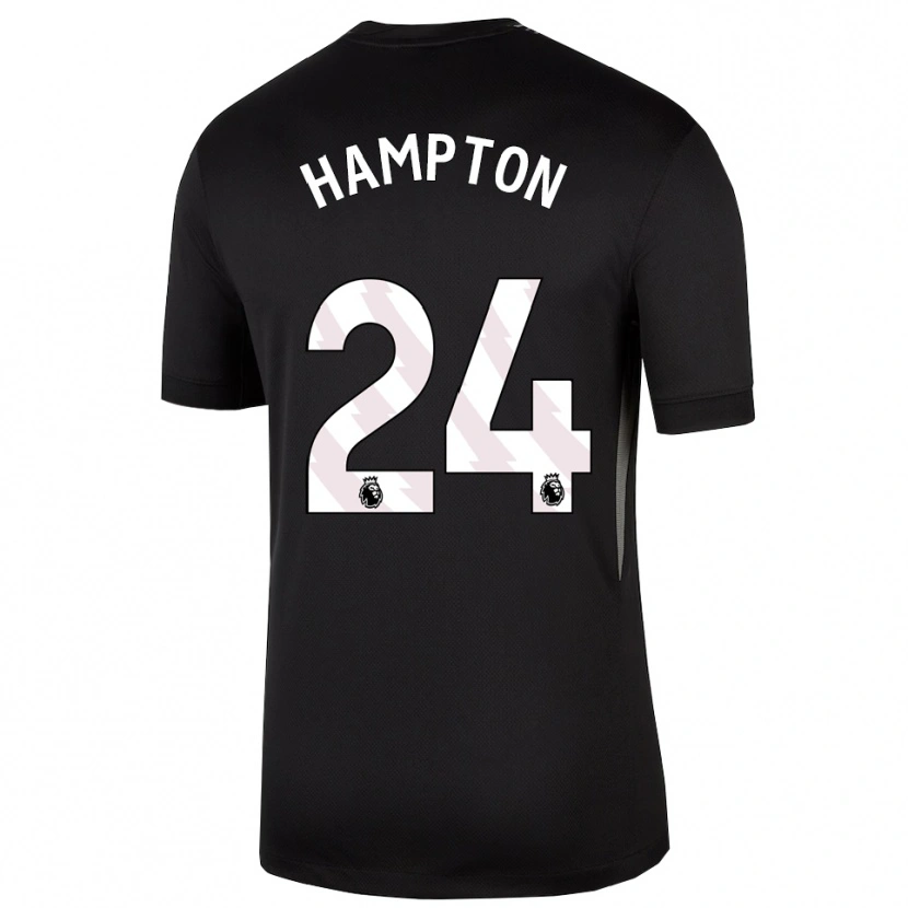 Danxen Kid Hannah Hampton #24 Black White Goalkeeper Jersey 2025/26 T-Shirt
