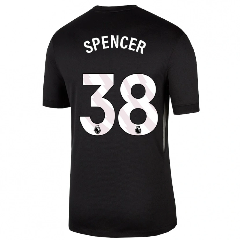 Danxen Kid Becky Spencer #38 Black White Goalkeeper Jersey 2025/26 T-Shirt
