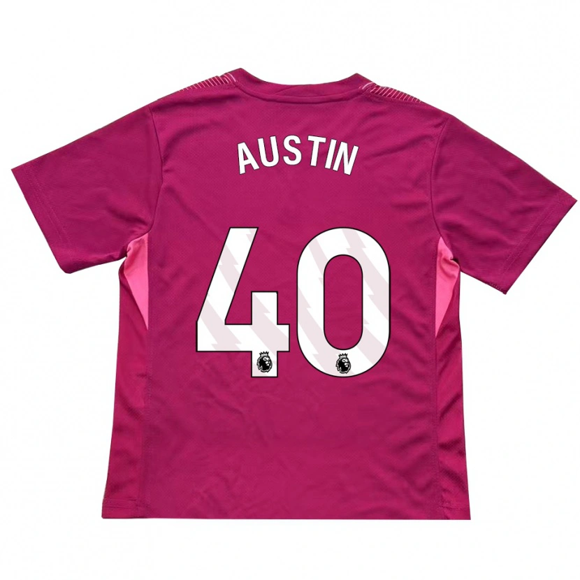 Danxen Kid Brandon Austin #40 Rose White Goalkeeper Jersey 2025/26 T-Shirt