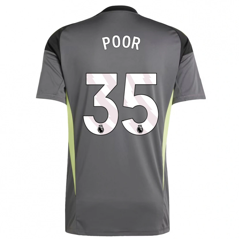 Danxen Kid Sophia Poor #35 Dark Gray Black Goalkeeper Jersey 2025/26 T-Shirt