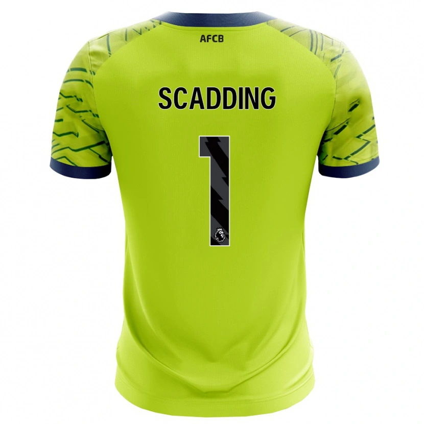 Danxen Kid Katie Scadding #1 Green Yellow Goalkeeper Jersey 2025/26 T-Shirt