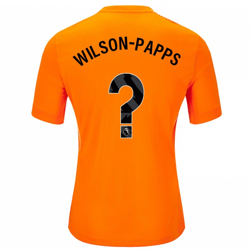 Danxen Kid Charlie Wilson-Papps #0 Orange Black Goalkeeper Jersey 2025/26 T-Shirt