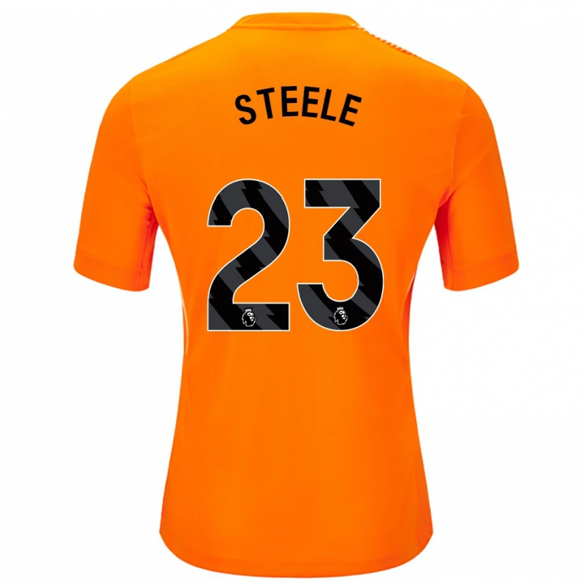 Danxen Kid Jason Steele #23 Orange Black Goalkeeper Jersey 2025/26 T-Shirt