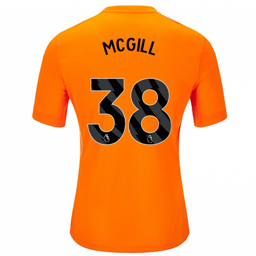 Danxen Kid Tom McGill #38 Orange Black Goalkeeper Jersey 2025/26 T-Shirt