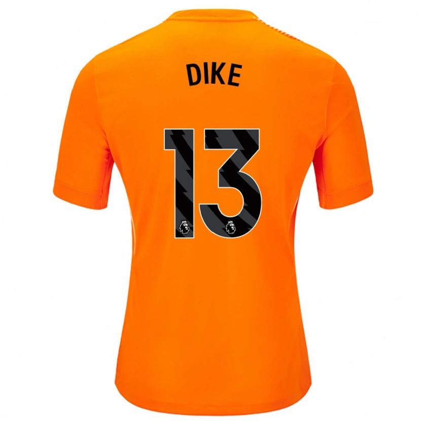 Danxen Kid Michael Dike #13 Orange Black Goalkeeper Jersey 2025/26 T-Shirt