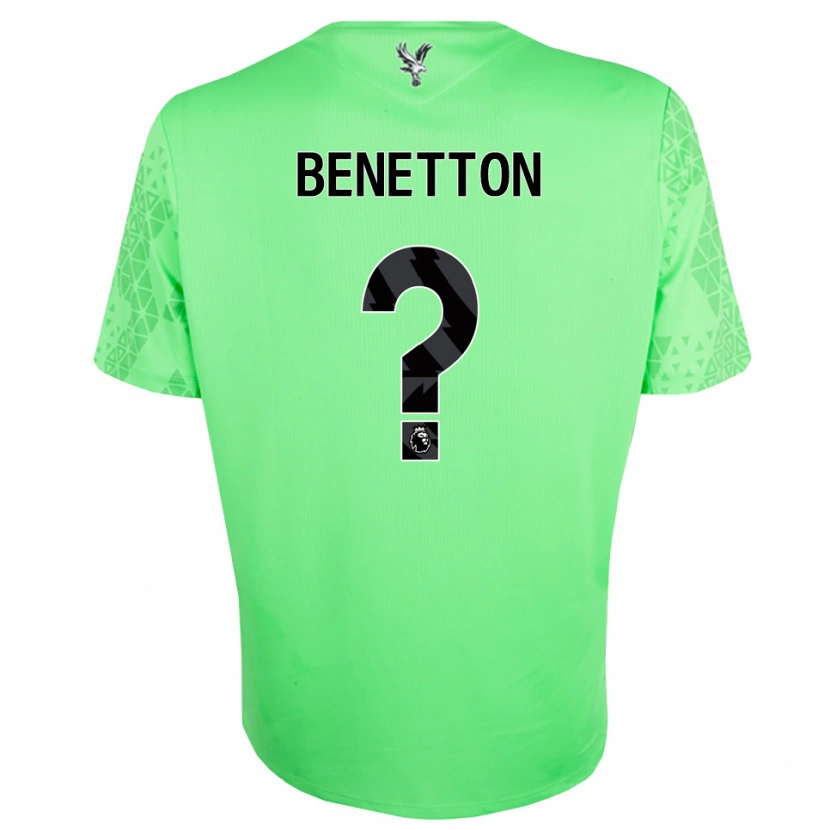 Danxen Kid Lucca Benetton #0 Green Black Goalkeeper Jersey 2025/26 T-Shirt