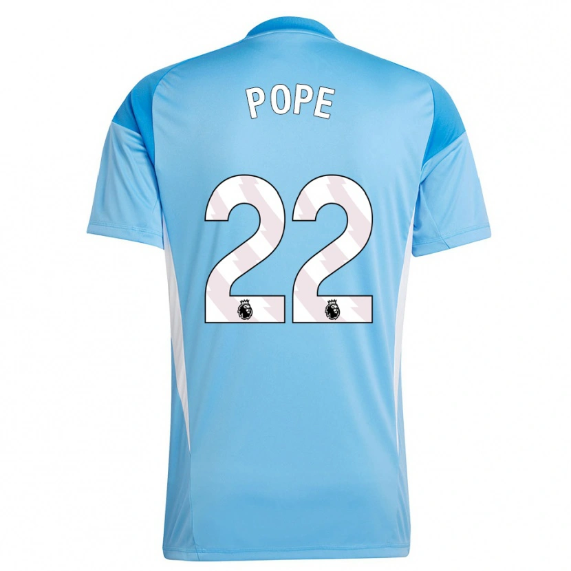 Danxen Kid Nick Pope #22 Blue White Goalkeeper Jersey 2025/26 T-Shirt
