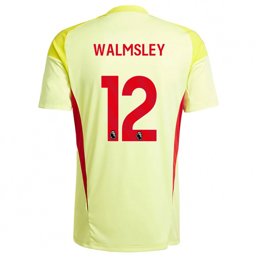 Danxen Kid Joseph Walmsley #12 Light Yellow Orange Goalkeeper Jersey 2025/26 T-Shirt