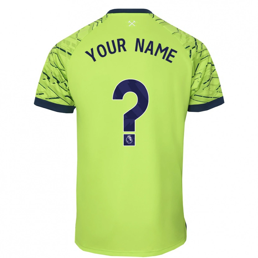 Danxen Kid West Ham United Fluorescent Green Goalkeeper Jersey 2025/26 T-Shirt
