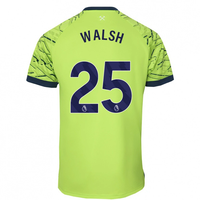 Danxen Kid Megan Walsh #25 Fluorescent Green Goalkeeper Jersey 2025/26 T-Shirt