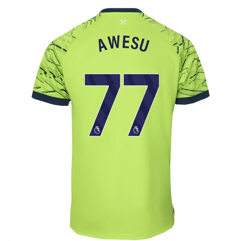 Danxen Kid Lanre Awesu #77 Fluorescent Green Goalkeeper Jersey 2025/26 T-Shirt