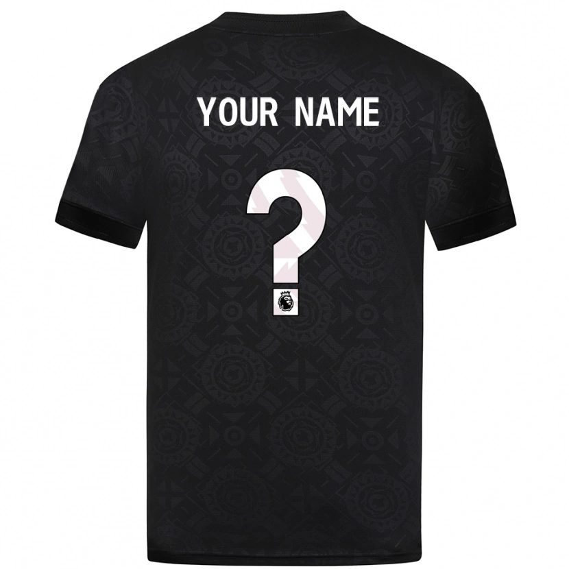 Danxen Kid Wolverhampton Wanderers Black White Goalkeeper Jersey 2025/26 T-Shirt