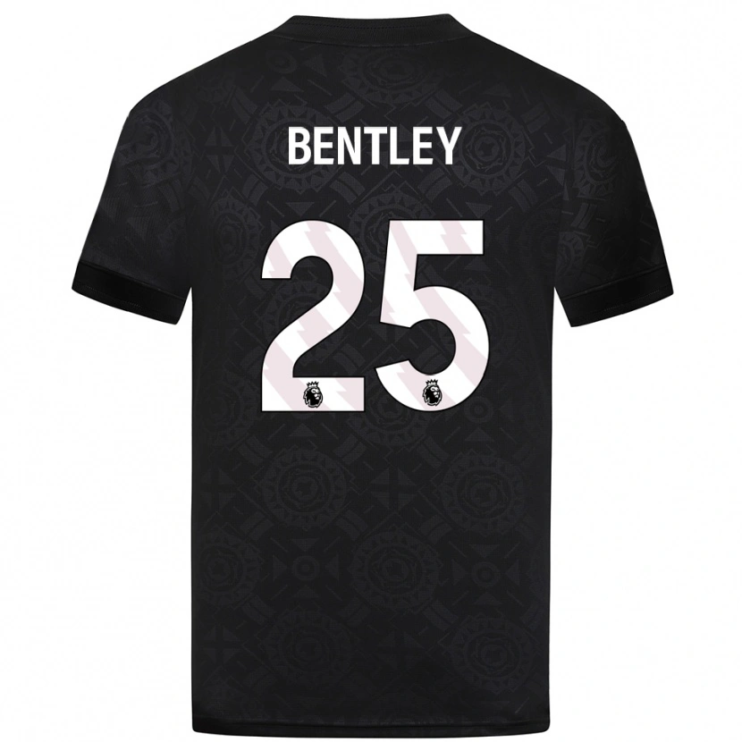 Danxen Kid Daniel Bentley #25 Black White Goalkeeper Jersey 2025/26 T-Shirt